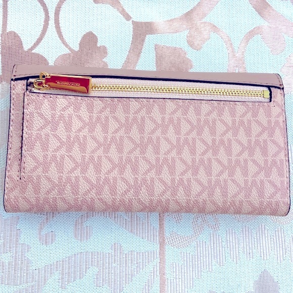 NWT MSRP$158 Michael Kors Jet Set Charm Ballet Large Trifold Wallet - Picture 5 of 5